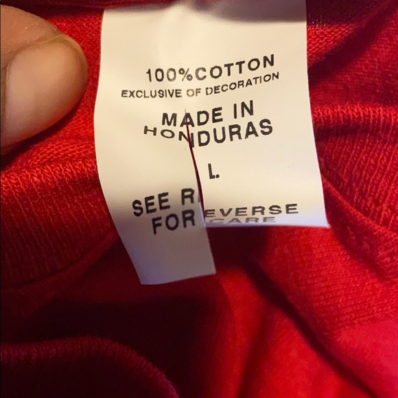 Red Short Sleeve Shirt w/ Miami Heat Patch Large - Picture 3 of 6